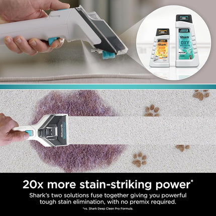Shark PXCMBUNDLE StainStriker Complete Bundle para limpiadores portátiles Shark StainStriker, para alfombras y tapetes, elimina instantáneamente los olores, OXY Multiplier de 32oz y Deep Clean Pro de 16oz