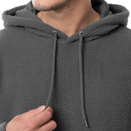 Sudadera con capucha Wrangler Sherpa para hombre, gris carbón, 3XL