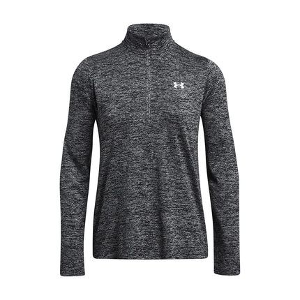 Under Armour Womens Tech 1/2 Zip Twist T-Shirt Black XL