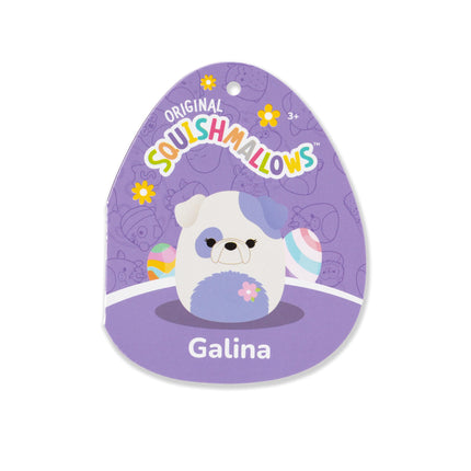 Squishmallows Original 14in Galina The Cream and Periwinkle Bulldog � Official Jazwares Easter Plush (Large)