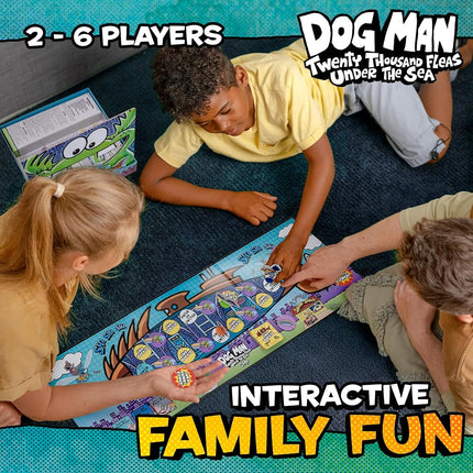 University Games Dog Man Twenty Thousand Fleas Under The Sea Board Game -Cooperative Family Game for Kids & Adults, Based on Dav Pilkey’s Bestselling Book, 2-6 Players