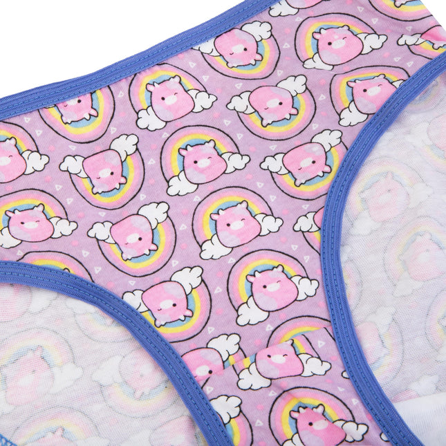 Squishmallows Girls' 100% Combed Cotton Underwear Multipacks with Cam The Calico, Lola and More in Sizes 4, 6, 8, and 10, 10-Pack Squishmallows, 6