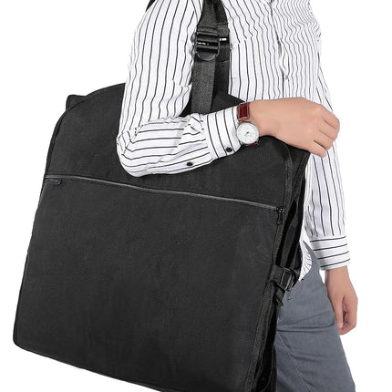 Magictodoor Waterproof Garment Bag Extra Capacity Pockets Adjustable Handle 45 Inch, 72 inch Black, 72 inches, Travel