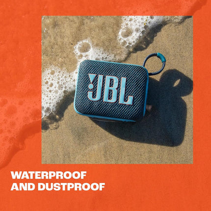 JBL Go 4 - Ultra-Portable, Waterproof and Dustproof Bluetooth Speaker, Big Pro Sound with Punchy bass, 7-Hour Built-in Battery, Made in Part with Recycled Materials (Sand)