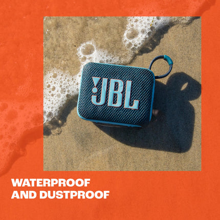 JBL Go 4 - Ultra-Portable, Waterproof and Dustproof Bluetooth Speaker, Big Pro Sound with Punchy bass, 7-Hour Built-in Battery, Made in Part with Recycled Materials (Sand)