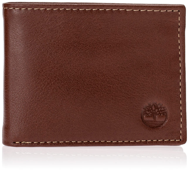 Timberland Men's Leather Passcase Wallet Trifold W