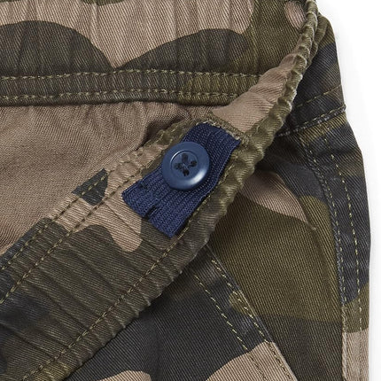 The Children's Place Pantalon cargo à enfiler pour garçon, lot de 2, motifs camouflage nuit/camouflage olive, taille 16