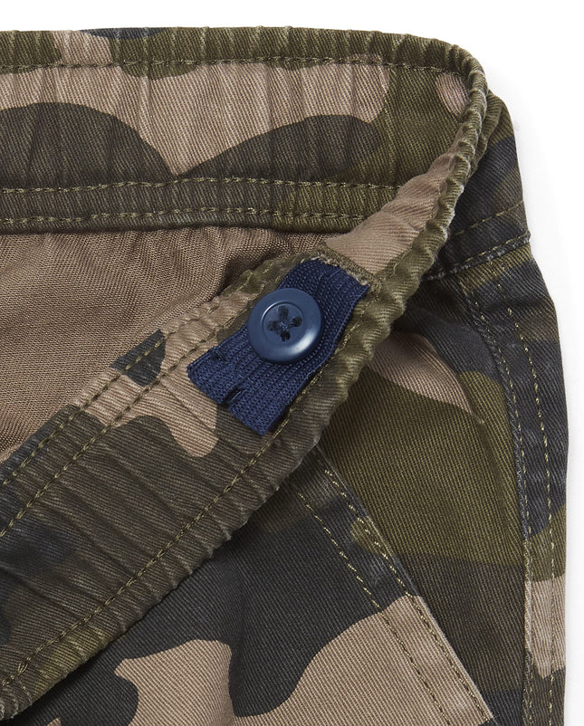 The Children's Place Boys' Pull on Cargo Pants, Night Camo/Olive Camo 2-Pack, 16