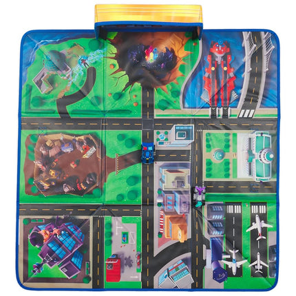 PAW Patrol The Mighty Movie - Pup Squad Gift Pack with Play Mat, Mega Pups Chase and Vee Pup Squad Racer Toy Car