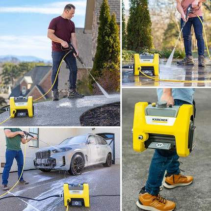 Kärcher - K1800PS Cube TruPressure Electric Pressure Washer - 1800 PSI / 2250 Max PSI Power Washer - With 3 Nozzles for Cleaning Cars, Siding, Driveways, Fencing, & More - 1.2 GPM