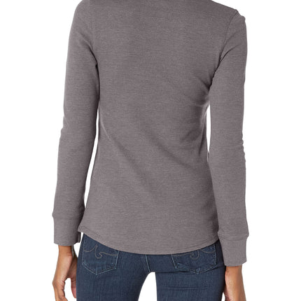 Haut thermique à col rond et manches longues Dickies pour femme, grande taille, Graphite Single Dye, 3X, Graphite Single Dye, Large