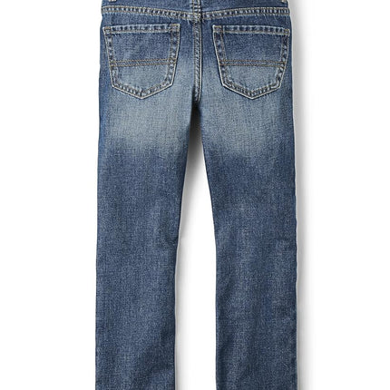 The Children's Place Boys' Basic Bootcut Jeans, Med Indigo Single, Medium