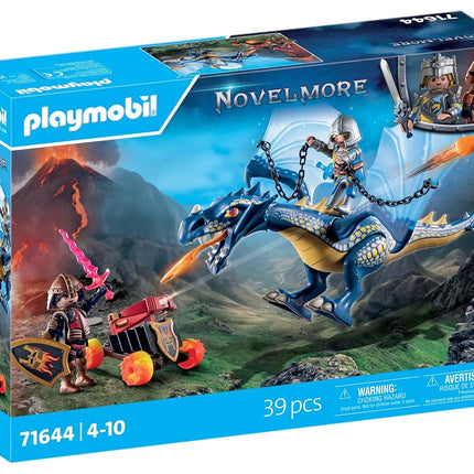 Playmobil 71644 Knights of Novelmore: Dragon Combat, medieval castle and knights’ toy, fun imaginative role-play, playset suitable for children ages 5+