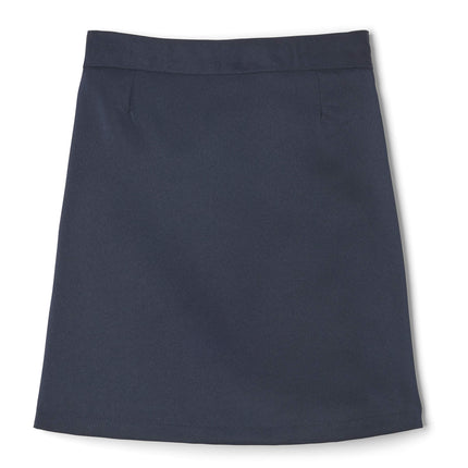 Falda French Toast plisada con lengüetas frontales, arriba de la rodilla, para niña, color azul marino, talla 7