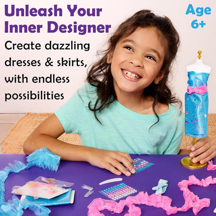 Creativity for Kids Designed by You Glam Studio: Girls' Fashion Designer Craft Kit, DIY Arts and Crafts for Kids, Birthday Gifts for Girls, Girl Toys (Ages 6+)