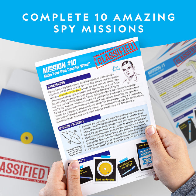 Blue Marble National Geographic Spy Science Kit - Kids' Detective Activity Set with 10 Secret Missions and Spy Gadgets