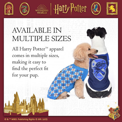Harry Potter Ravenclaw Pet Sweater - Size Small | Costumes for Dogs | Dog Apparel & Accessories for Hogwarts Houses, Blue