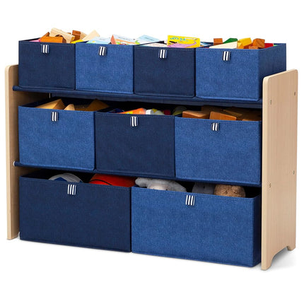 GapKids by Delta Children Deluxe Toy Organizer - Greenguard Gold Certified, Navy/Natural