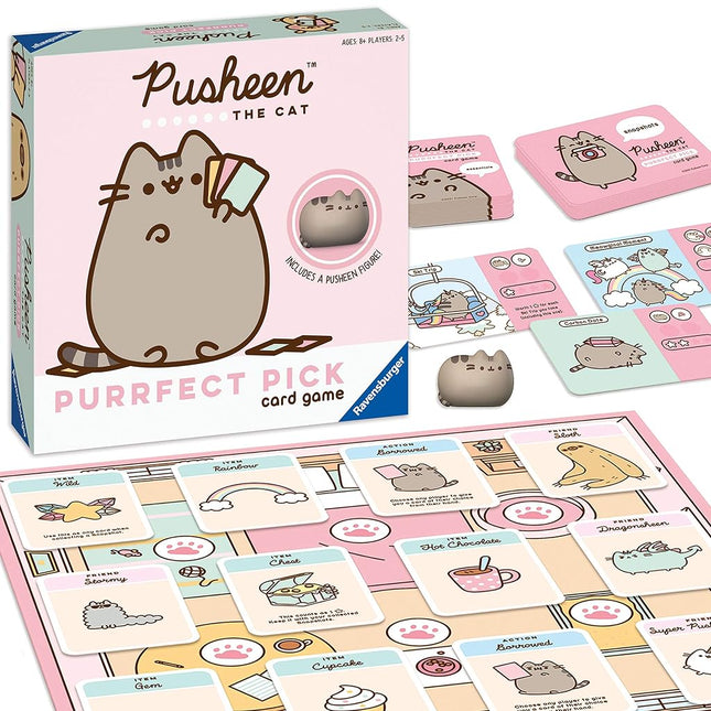 Ravensburger Sinoeem Pusheen Purrfect Pick: A Family Game for Cat Lovers and Pusheen Fans Ages 8 and Up