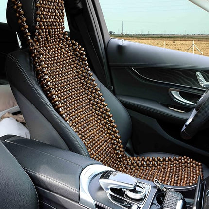 EXCEL LIFE Natural Wood Beaded Seat Cover Massaging Cool Cushion for Car Truck