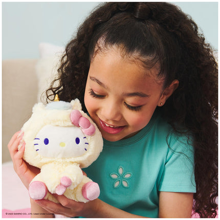 GUND Sanrio Peluche licorne Hello Kitty, peluche premium pour les 1 an et plus, jaune, 15 cm