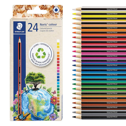 STAEDTLER Colored Pencils, Premium Quality Extruded Coloring Pencils with Break-Resistant Lead, Box of 24