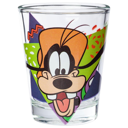 Silver Buffalo Un Goofy, la película, juego de 4 minivasos de 44,3 ml con formas de personajes retro, 4x1