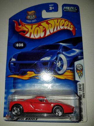 Hot Wheels 2003-036 First Editions Red Enzo Ferrar