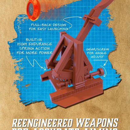 Restoration Games Crossbows & Catapults Fortress War - Strategy Tabletop Game - for 2 Players and Ages 10+