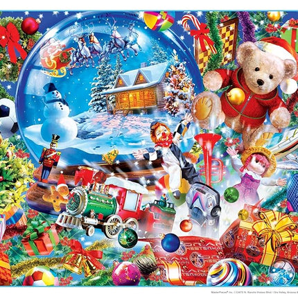 MasterPieces Puzzle Company Holiday Glitter - Snow Globe Dreams 500 Piece Jigsaw Puzzle, Assorted