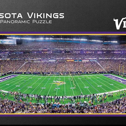MasterPieces NFL Minnesota Vikings Stadium Panoramic Jigsaw Puzzle, 1000 Pieces