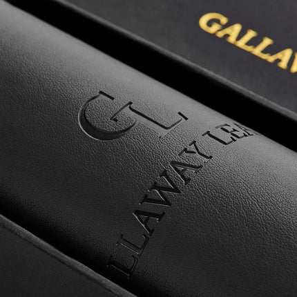 Gallaway Leather Desk Pad - Dark Brown (91cm x 43cm) Extended Non Slip Office Desk Protector for Gaming,Writing and Working, Premium PU Leather Mat Blotter Ideal for Home or Office (Black)