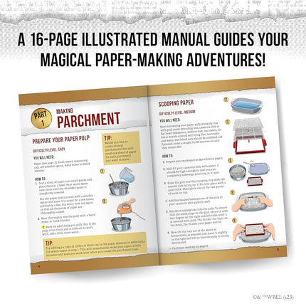 Thames & Kosmos Harry Potter Magic Letters & Seals Craft Kit | Create Parchment Scrolls, Tom Riddle’s Diary & Howler | DIY Stationery for Kids & Adults | Ages 8+ | Great Gift for Harry Potter Fans