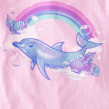 The Children's Place Boys' Gamer Short Sleeve Graphic T-Shirts,multipacks, Dolphin/Heart/Aloha, Medium