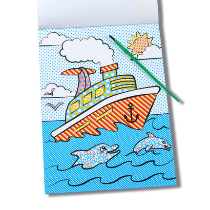 Melissa & Doug My First Paint with Water Coloring Book - Vehicles (24 Painting Pages) - FSC Certified