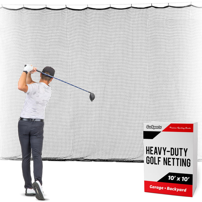 GoSports 10 ft x 10 ft Sports Netting - Hitting Ne