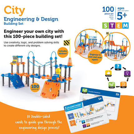 Learning Resources City Engineering and Design Building Set