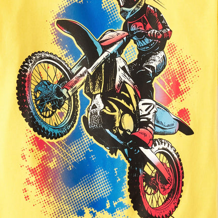 The Children's Place Boys' Assorted Everday Short Sleeve Graphic T-Shirts,multipacks, Dirt Bike/Controller/Genius 3-Pack, X-Small