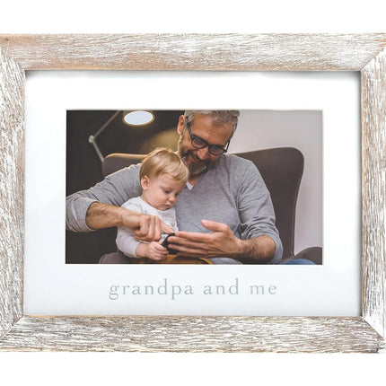 Pearhead Grandpa & Me Keepsake Rustic Picture Fram