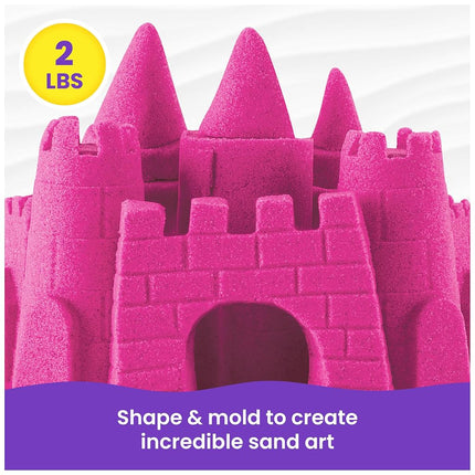 Kinetic Sand, The Original Moldable Sensory Play Sand, Pink, 2 lb. Resealable Bag, Ages 3+
