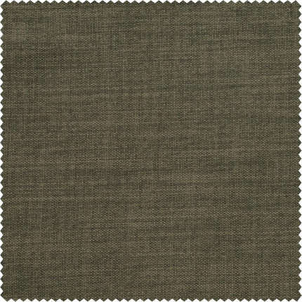 HPD Half Price Drapes Faux Linen Room Darkening Curtains - 84 Inches Long Luxury Linen Curtains for Bedroom & Living Room (1 Panel), 50W X 84L, Khaki Green