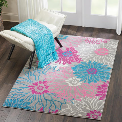 Nourison PSN17 Passion Area Rug, 3'9" x5'9, Grey