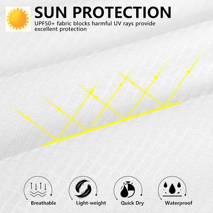 Pudolla Women's UPF 50+ UV Sun Protection Shirts Long Sleeve Fishing Hiking Shirt Cool Lightweight Travel Safari Shirts, A-white, X-Small