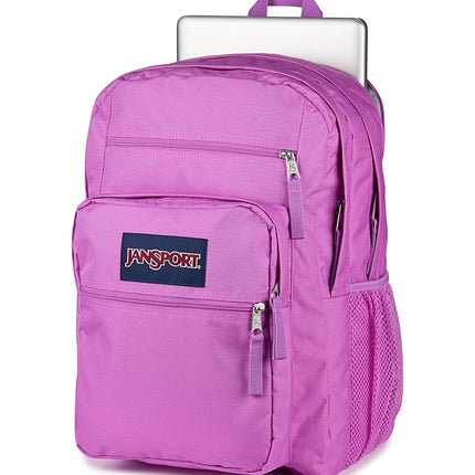 JanSport Laptop Backpack - Computer Bag with 2 Compartments, Ergonomic Shoulder Straps, 15” Laptop Sleeve, Haul Handle, Digital Fuchsia, One Size, Big Student