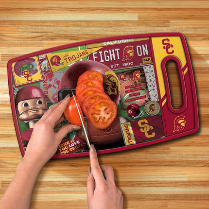YouTheFan NCAA USC Trojans Retro Series Cutting Board
