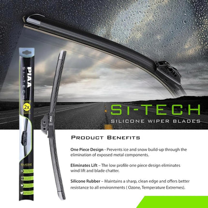 PIAA 97038 15 inch Silicone Wiper Blade Si-Tech (380mm) Premium All-Season OEM Automotive Replacement Windshield Wiper Blades (Pack of 1)