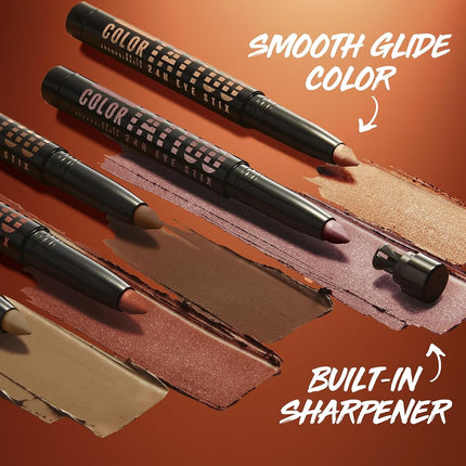 MAYBELLINE Color Tattoo Longwear Multi-Use 24HR Eye Shadow Stix, Rich, Long Lasting Eyeshadow, Eyeliner and Eye Primer Stick, I Am Authentic (Rose Gold Shimmer)