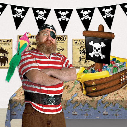Beistle 50989 Inflatable Pirate Ship Cooler, 3-Feet 3-Inch Width by 33-Inch Height
