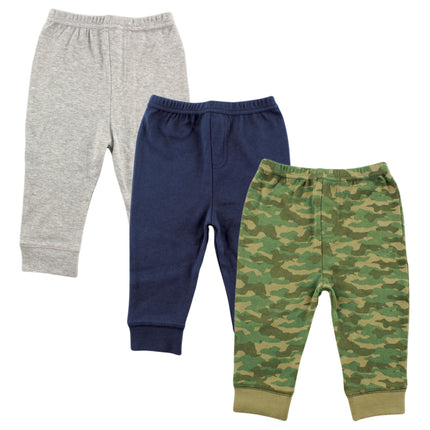 Luvable Friends Baby Boys' Cotton Pants, Camo, 6-9