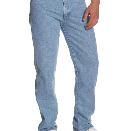 Wrangler Men's Rugged Wear Classic Fit Jean, Rough Wash Indigo Denim, 36x36